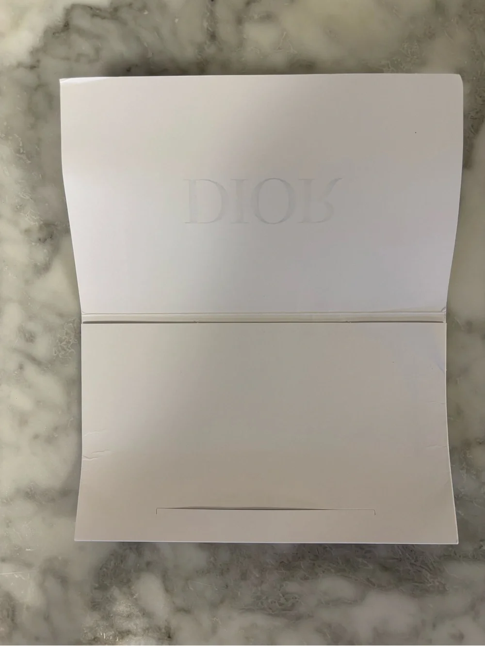 Dior white garment